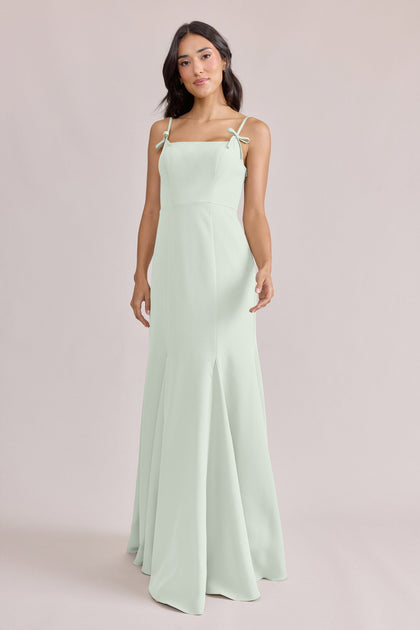 Jolie Crepe Dress | Made To Order | Pistachio