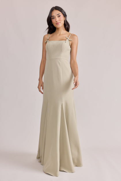 Jolie Crepe Dress | Made To Order | Sage
