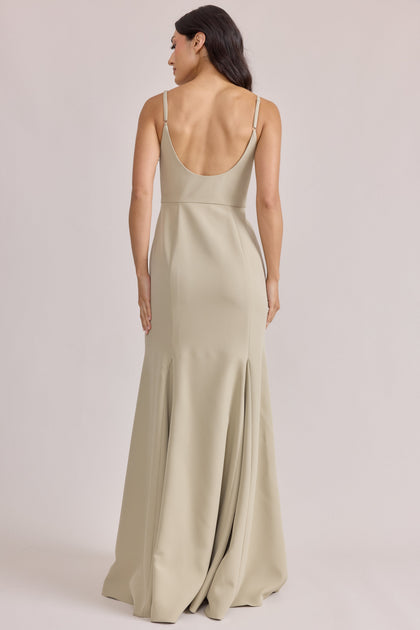 Jolie Crepe Dress | Made To Order | Sage