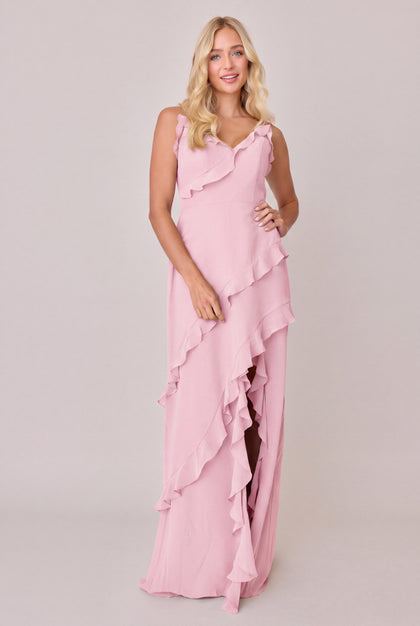 Jules Chiffon Dress | Perfect Pink