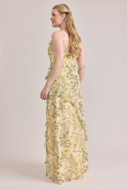 Jules Chiffon Dress | Made To Order | Pale Yellow
