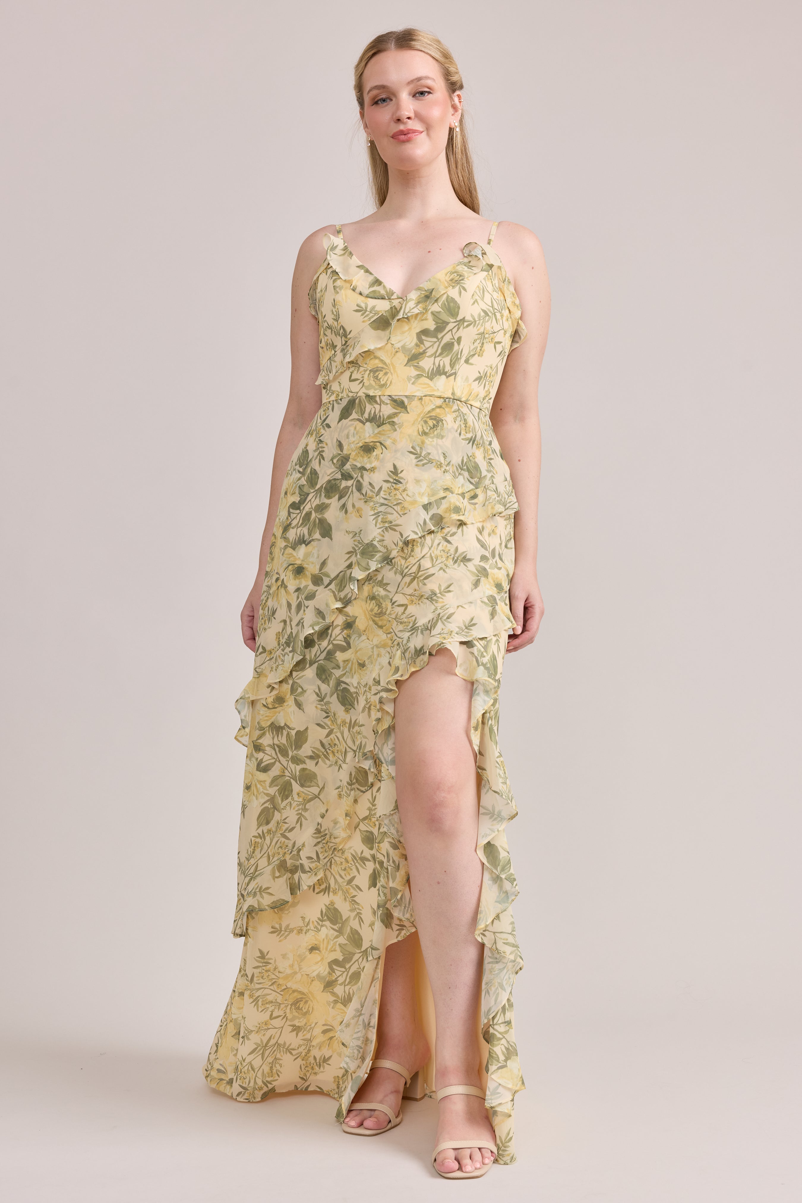 Jules Chiffon Floral Print Dress