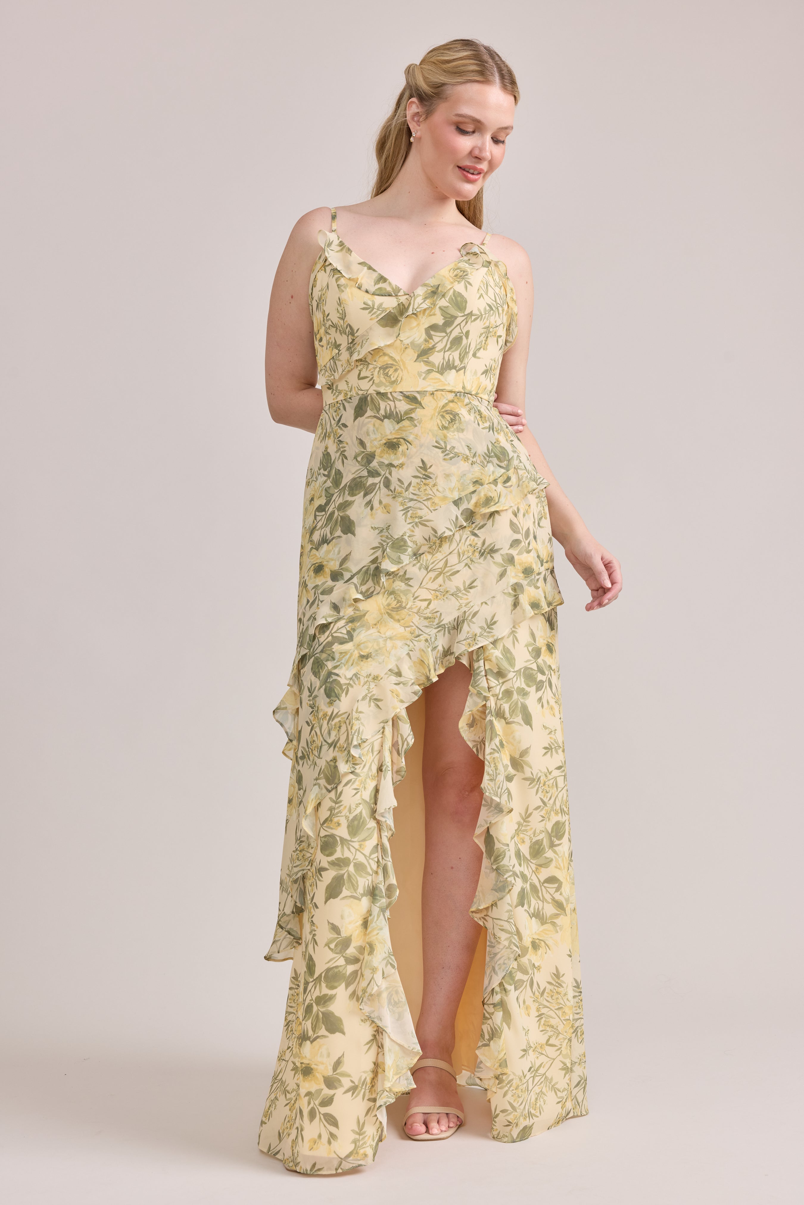 Jules Chiffon Floral Print Dress