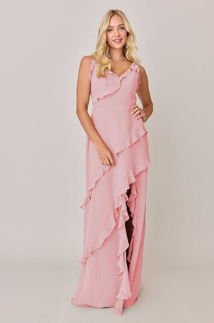 Jules Chiffon Dress | Made To Order | Blushing Bride