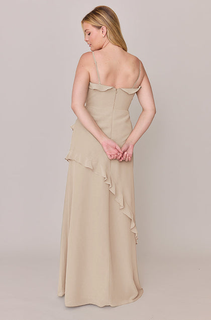 Jules Chiffon Dress | Made To Order | Champagne