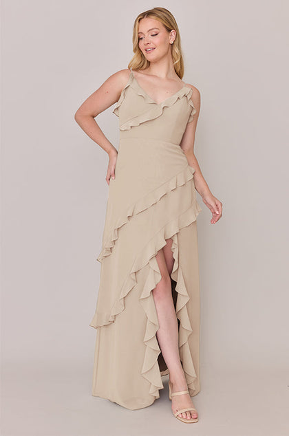 Jules Chiffon Dress | Made To Order | Champagne