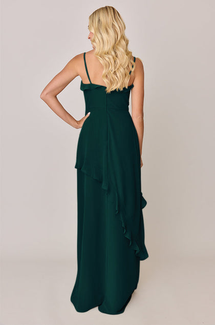Jules Chiffon Dress | Made To Order | Classic Emerald