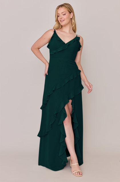 Jules Chiffon Dress | Made To Order | Classic Emerald
