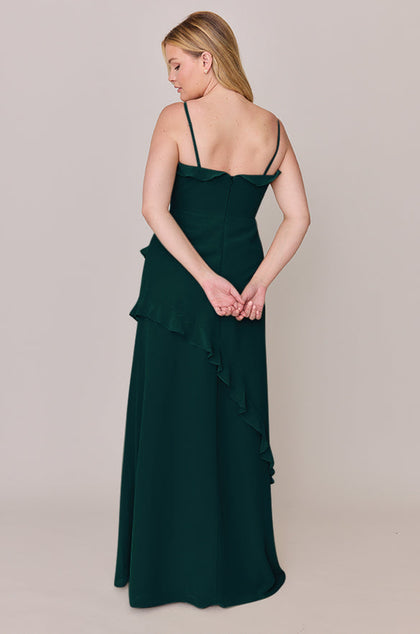 Jules Chiffon Dress | Made To Order | Classic Emerald