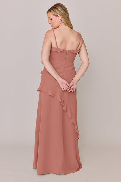 Jules Chiffon Dress | Made To Order | Desert Rose