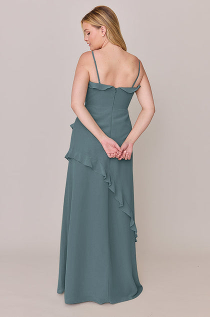 Jules Chiffon Dress | Made To Order | Eucalyptus