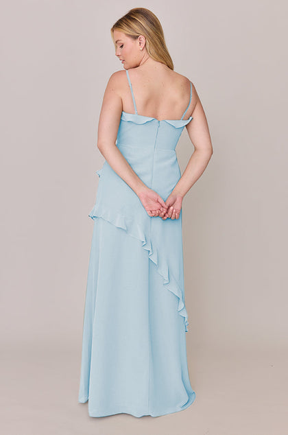 Jules Chiffon Dress | Made To Order | Light Blue