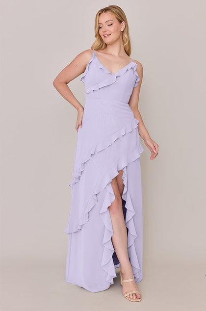 Jules Chiffon Dress | Made To Order | Light Lavender