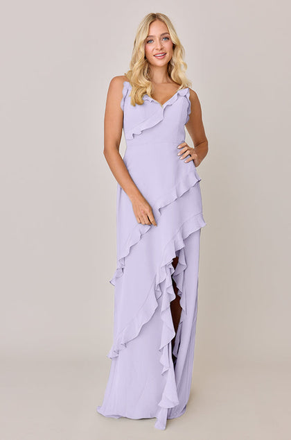 Jules Chiffon Dress | Made To Order | Light Lavender