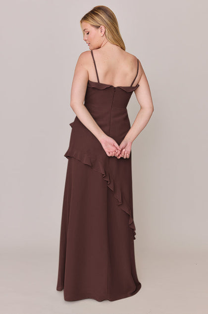 Jules Chiffon Dress | Made To Order | Mahogany