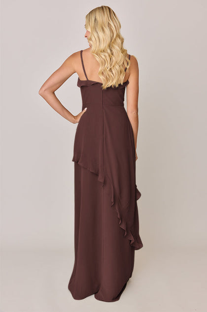 Jules Chiffon Dress | Made To Order | Mahogany