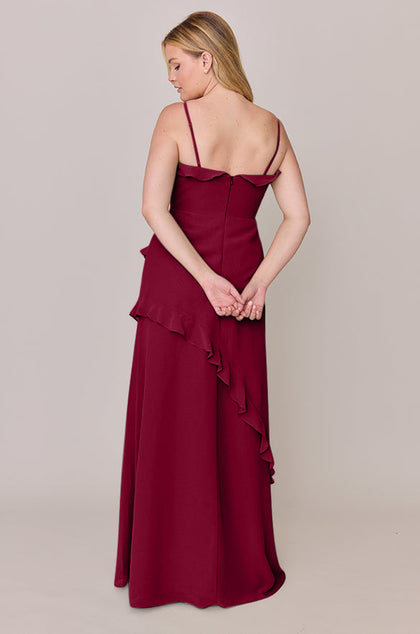 Jules Chiffon Dress | Made To Order | Marsala