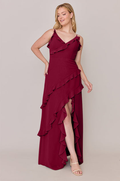 Jules Chiffon Dress | Made To Order | Marsala