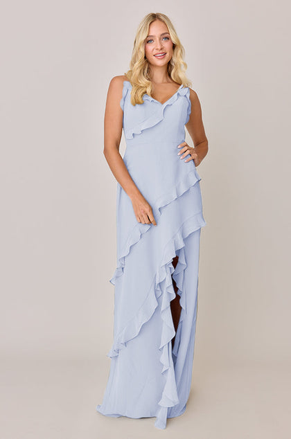 Jules Chiffon Dress | Made To Order | Periwinkle