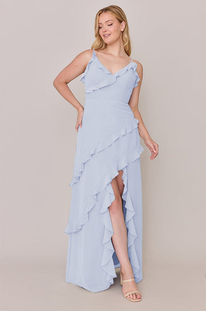 Jules Chiffon Dress | Made To Order | Periwinkle