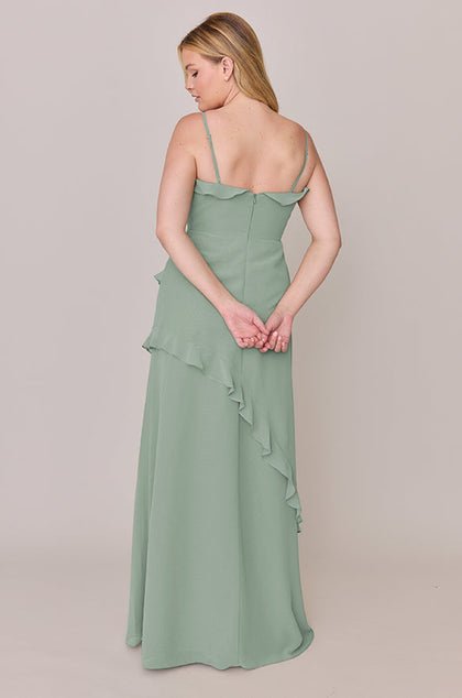 Jules Chiffon Dress | Made To Order | Sage