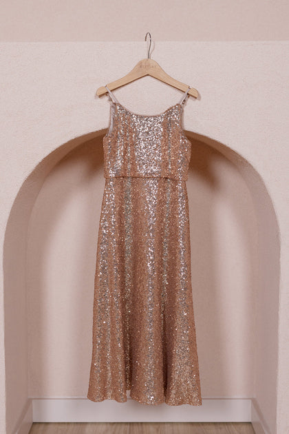 Juniors Hazel Sequin Dress | Made To Order | Gold