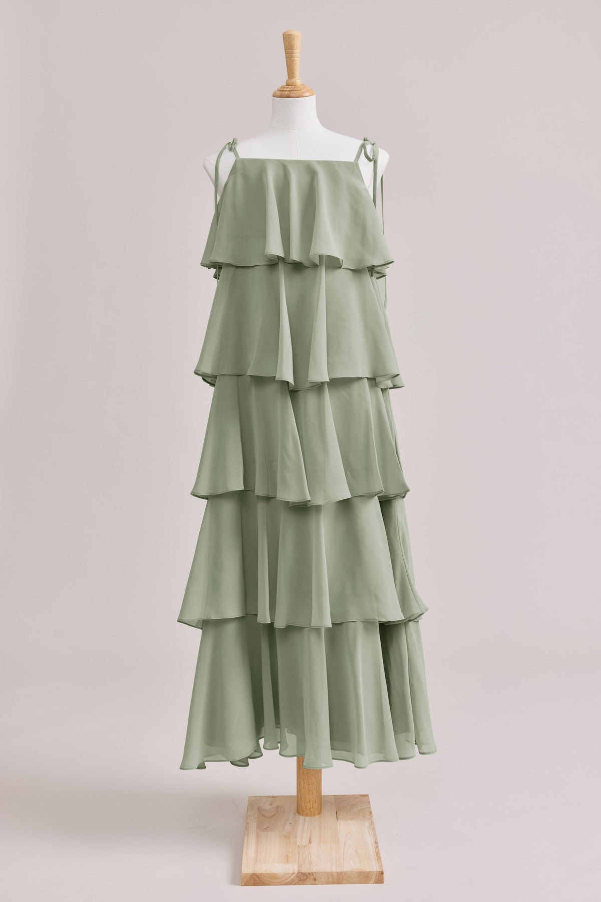 chiffon moss green dress Juniors June atr_2ndtype-ButtonShirts
