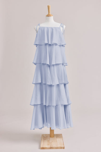 Juniors June Chiffon Dress | Made To Order | Periwinkle