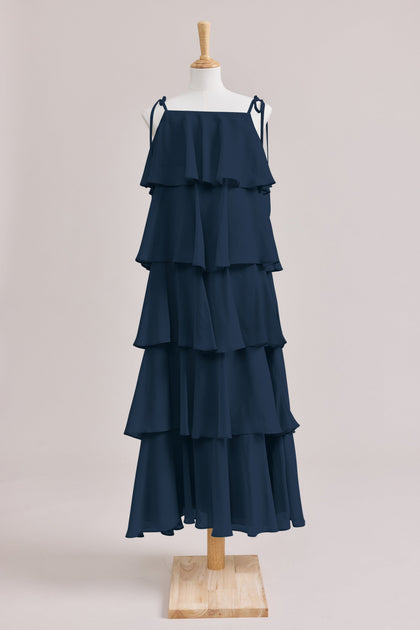 Juniors June Chiffon Dress | Made To Order | Romantic Blue