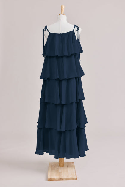 Juniors June Chiffon Dress | Made To Order | Romantic Blue