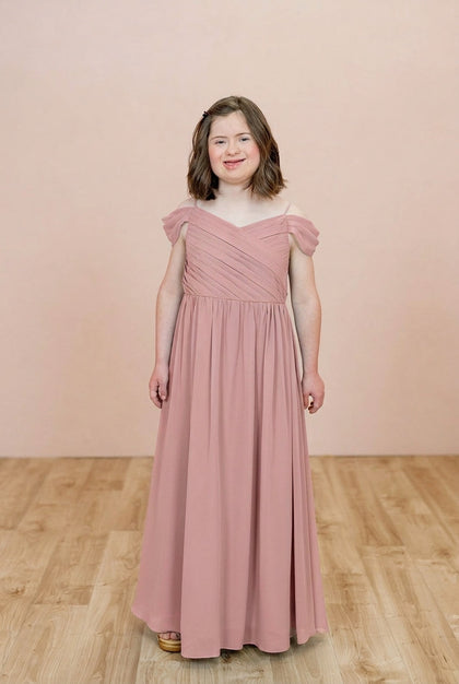 Juniors Lily Chiffon Dress | Made To Order | Blushing Bride