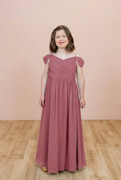 Juniors Lily Chiffon Dress | Made To Order | Rosewood