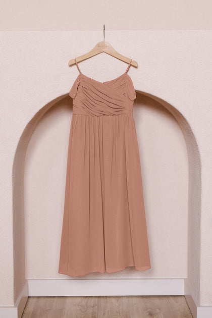 Juniors Lily Chiffon Dress | Made To Order | Desert Rose
