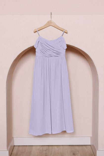 Juniors Lily Chiffon Dress | Made To Order | Light Lavender