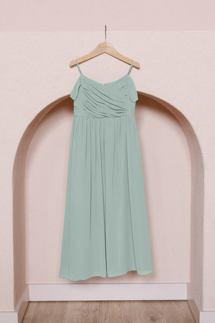 Juniors Lily Chiffon Dress | Made To Order | Sage
