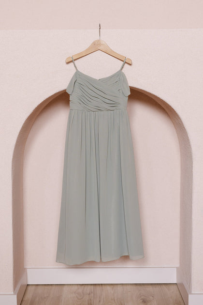 Juniors Lily Chiffon Dress | Made To Order | Sage