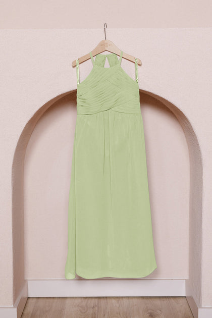 Juniors Mackenzie Chiffon Dress | Made To Order | Matcha
