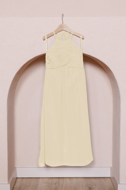 Juniors Mackenzie Chiffon Dress | Made To Order | Yellow