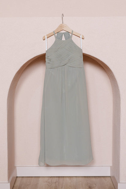 Juniors Mackenzie Chiffon Dress | Made To Order | Sage