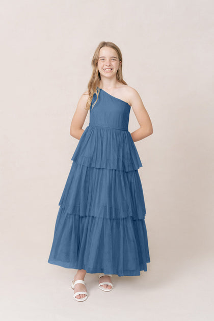 Model: Elise; Size: J12; Color: Dusty Blue