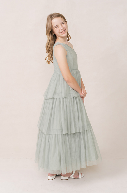 Model: Elise; Size: J12; Color: Sage
