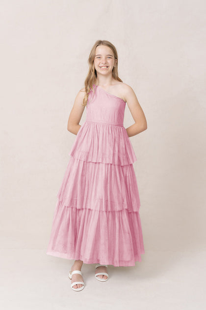 Juniors Navea Convertible Tulle Dress | Made To Order | Perfect Pink