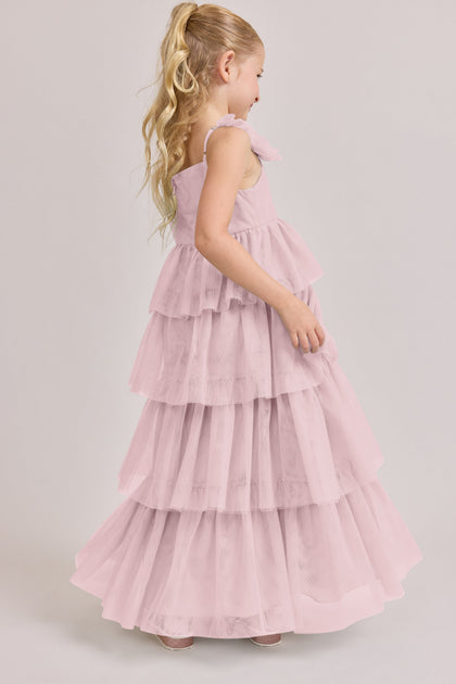 Juniors Poppy Tulle Dress | Made To Order | Baby Pink