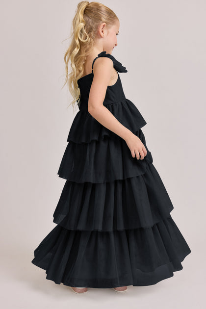 Juniors Poppy Tulle Dress | Made To Order | Black
