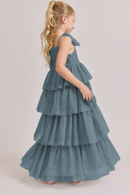 Juniors Poppy Tulle Dress | Made To Order | Eucalyptus
