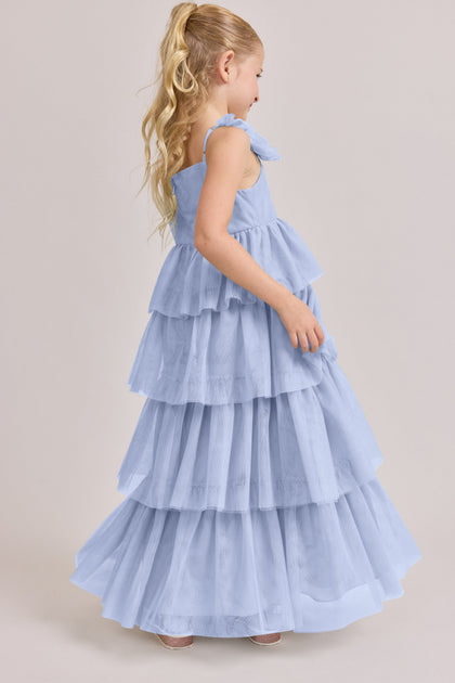 Juniors Poppy Tulle Dress | Made To Order | Periwinkle