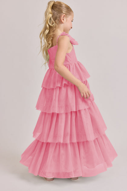 Juniors Poppy Tulle Dress | Made To Order | Rosette