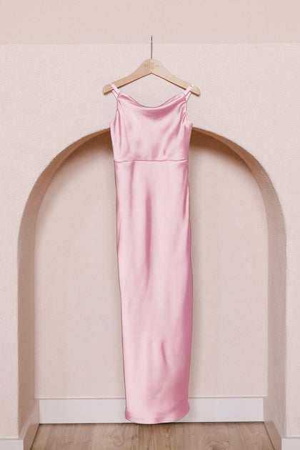 Juniors Skye Satin Dress | Made To Order | Perfect Pink