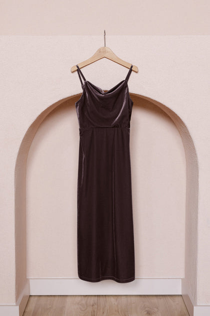 Kids Skye Velvet Dress | Made To Order | Purple