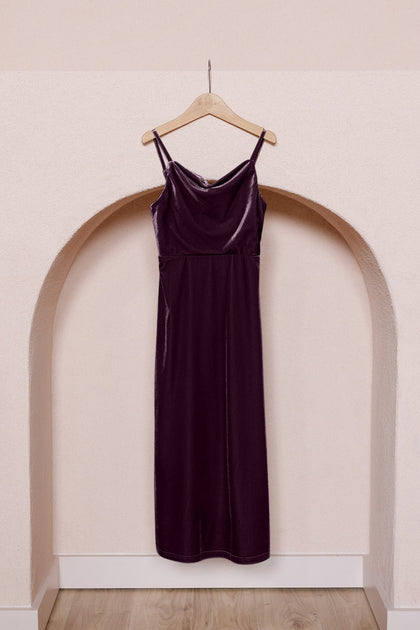 Juniors Skye Velvet Dress | Made To Order | Purple